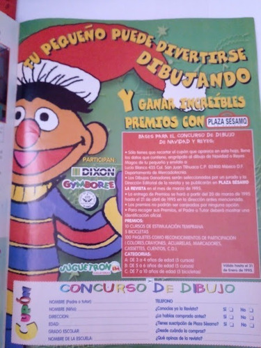Revista Plaza Sesamo No 7 Año 1 (Usado)