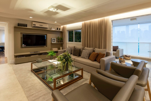 Imagem 4 de 14 de Apartamento Alto Padrão Novo - Água Rasa - 165 M² - 4 Dormitórios, 2 Suites - 3 Vagas