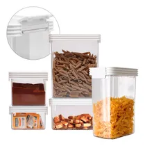 Comprar Set X5 Contenedores Tapa Hermetico Organizacion Traba Trendy