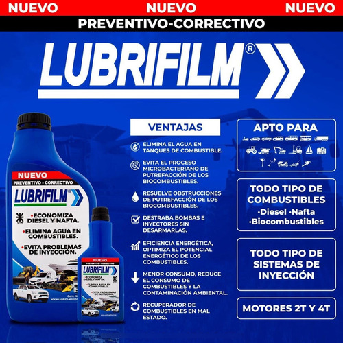 Lubrifilm Correctivo 2l Aditivo Para Gasoil Auto/camioneta