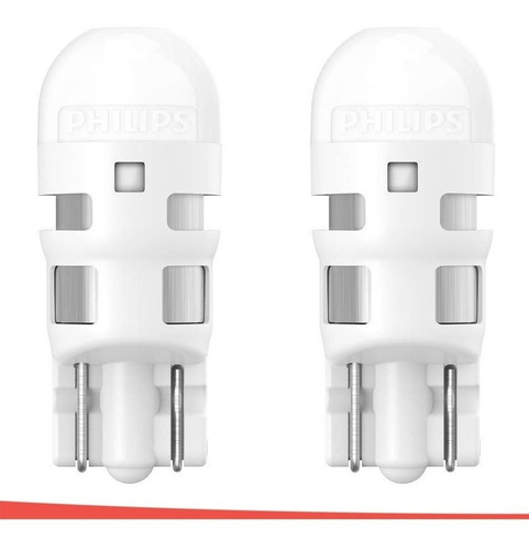 Imagem 4 de 6 de Lâmpada Philips Pingo Ultinon Led 6000k W5w T10 Lanterna