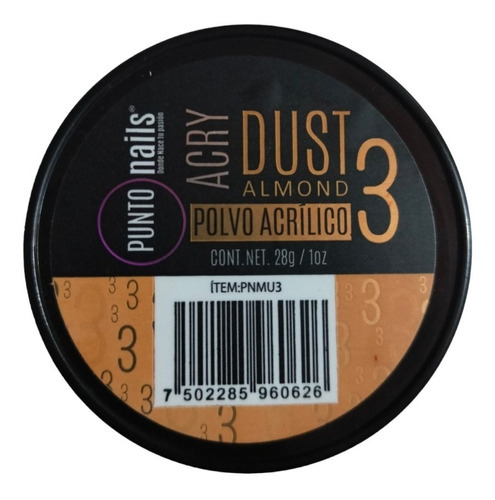 Acrilico Cover Punto Nails 1 Onz Dust Almond Color Almond 3