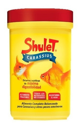 Shulet Carassius 150g Alimento Escamas Peces Agua Fria