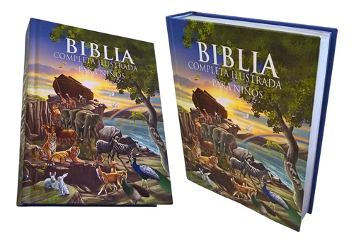 Biblia Completa Ilustrada Para Niños Tapa Dura A Todo Color