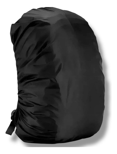 Mochila Portanotebook Escolar Impermeable Cobertor Premium Color Negro Diseño De La Tela Liso
