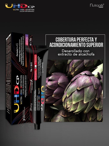 Tinte Uhd #8.13n Rubio Claro Cenizo Dorado + Peroxido