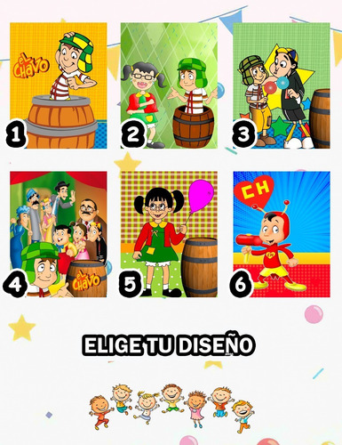 Morral Dulcero El Chavo Personalizados Recuerdos!!! 20 Pz