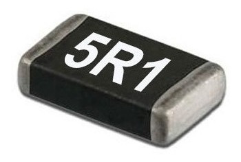 5r1 Resistencia 5.1 Ohm Smd 20 Pz Tamaño 1206