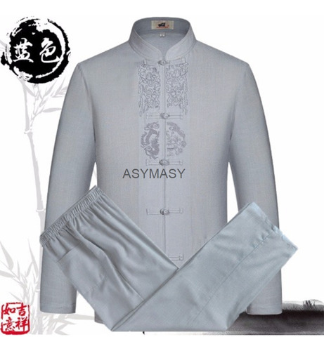 Camisa Yea Para Hombre Adulto Con Uniforme Largo De Tai Chi