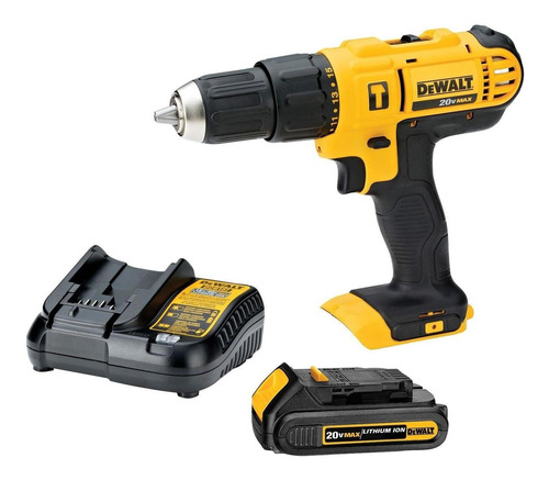 Taladro Percutor Inalámbrico Dewalt 1/2 20v Dcd776lc1-b3