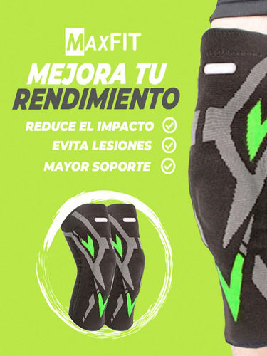 Par Rodillera Deportiva Compresión Protección Maxfit / Hx946