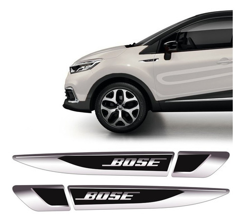 Aplique Lateral Captur Bose 2021 Emblema Resinado Cromado