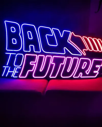 Cartel Volver Al Futuro/ Back To The Future/ Neón Led/ Deco