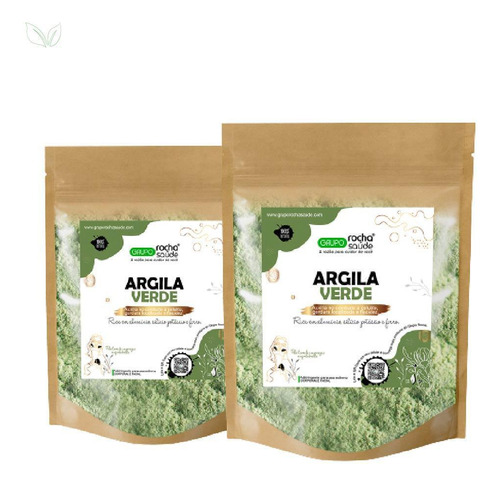 Argila Verde 200g Rocha Saúde | Ph Neutro E Cicatrizante