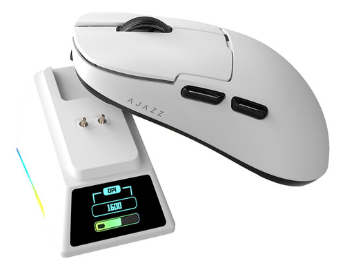 Mouse Sem Fio Ajazz Aj159 Pro Branco 26000 Dpi
