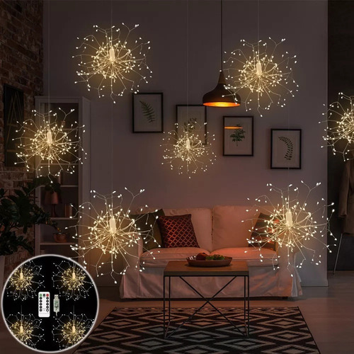 Xv Nuevas Luces Hadas Fuegos Artificiales Navideños 480