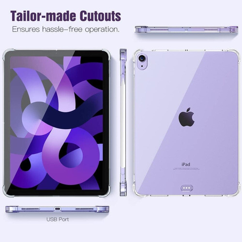 Imagen 6 de 6 de Funda Tpu Antishock Reforzada Para iPad Air 5 10.9
