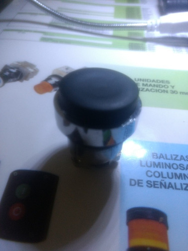 Cabezal Negro Saliente 22mm Para Pulsador Serie Xb4