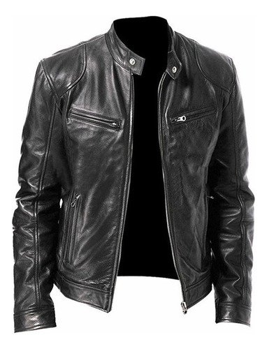 Biker Con Cremallera De Piel De Oveja For Hombre 24