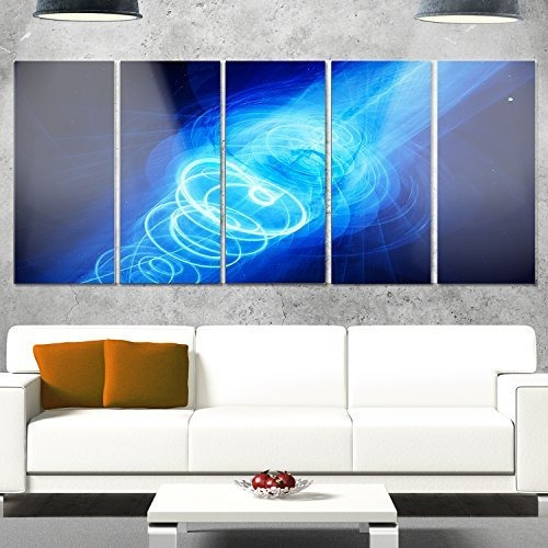 Designart New Plasma Weapon En Space Space Large Abstract Gl