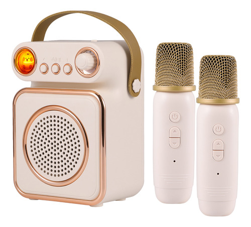 Máquina De Karaoke Con Altavoz, Micrófono Y Micrófono Config