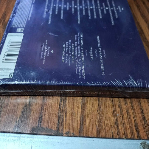 Cd +dvd Sarah Brightman *a Winter Symphony Nuevo Sellado (Usado)