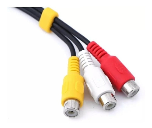 Cable Adaptador De Audio Y Video Aux 3.5mm A 3 Rca Hembra