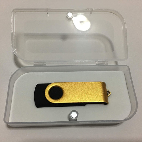 Imagen 5 de 11 de Pendrive Con Memoria De 1 Tb | Usb 2.0 / Dorado | Giratorio