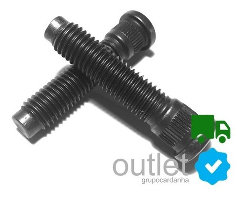 Imagem 1 de 3 de 20 Parafuso Prisioneiro Estojo Roda Ford F250 F350 R.fina