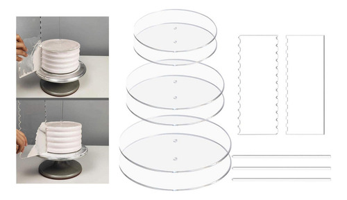 Juego De Discos Para Tartas Con Varilla De Clavija De