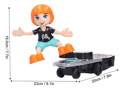 Scooter Elétrico De Desenho Animado Infantil Toy Music Light