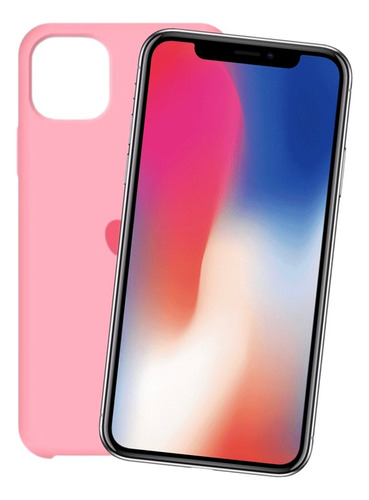 Funda Silicona Case Para Iphone 11/13/14/15 & Pro Pro Max Rosa 11 Pro Max