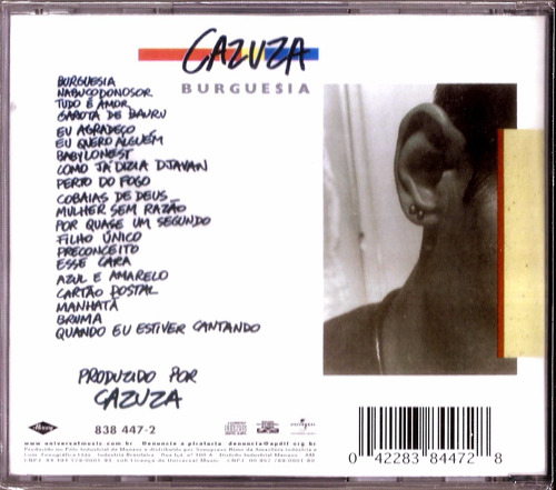Cd Cazuza Burguesia Novo Lacrado Original Frete R$ 11,00