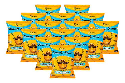 Imagem 3 de 3 de Kit Snack Kroc De Barbecue 45g 15uni - Superbom