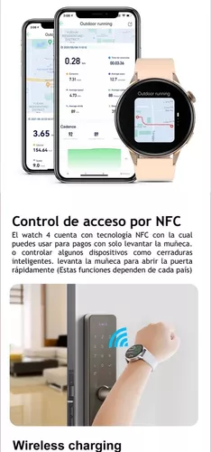 Smartwatch Watch 4 Llamadas Bluetooth, NFC Dt4 Plus