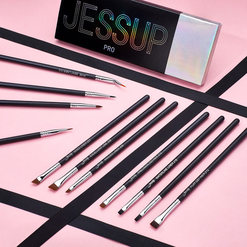 Jessup Juego De Brochas Para Delineador De Ojos, 11 Brochas