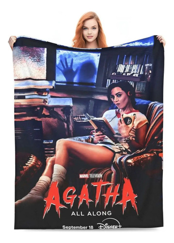 Manta De Franela Estampada Agatha All Along, 100 X 130 Cm