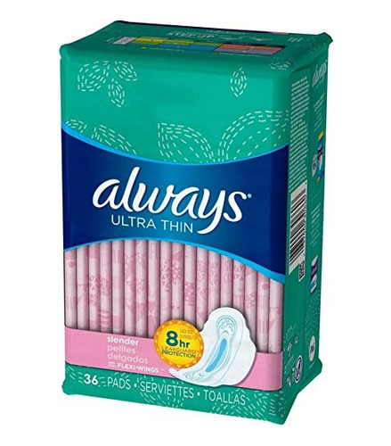 Always Ultra Thin Pad Delgado Flexi-wings 36 Cada (pack De 3