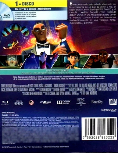 Espias A Escondidas Will Smith Y Tom Holland Blu-ray Origina