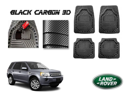 Tapetes Premium Black Carbo 3d Land Rover Freelander 07 A 14