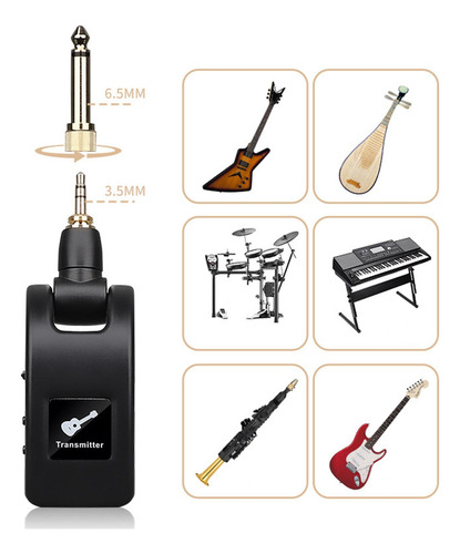 Kit De Áudio Sem Fio Para Instrumentos Musicais 2 Peças
