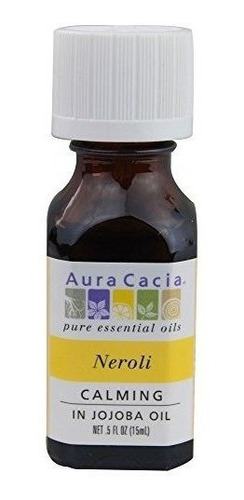 Aura Cacia Neroli En Aceite De Jojoba 05 Fl Oz Botella A