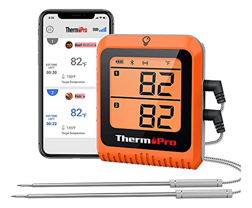 Thermopro Termmetro Inalmbrico Para Carne De 500 Pies, Ter