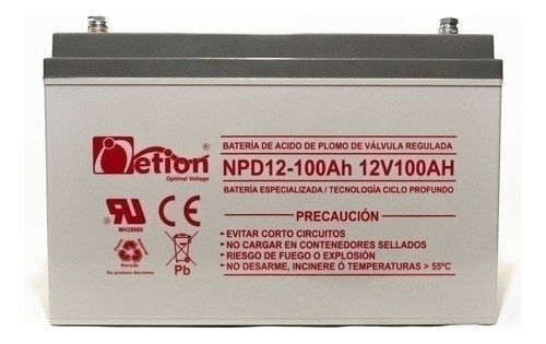 Bateria Vrla Netion Ciclo Profundo 12v 100ah Recargable