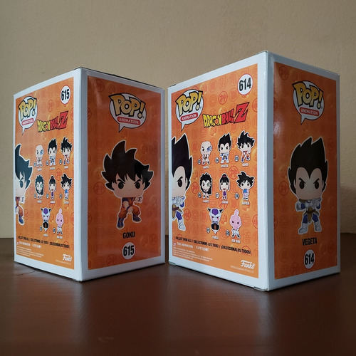 Funko Pop! Dragon Ball Z Goku #615 Y Vegeta #614 Originales (Usado)