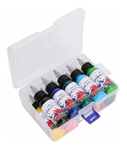 Pintura - 10pcs Acrylic Paint Pigment Set, 30ml Fabric Oil A