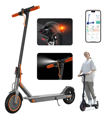 Patinete Elétrico Com Luz Led, Bluetooth E Velocidade 30km/h Pret...
