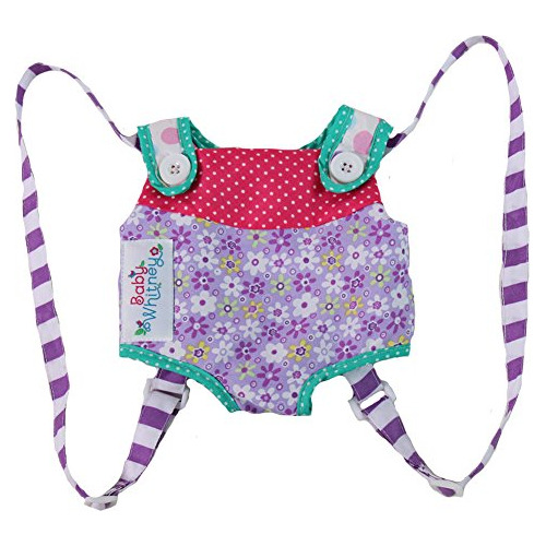 Pequeño Patchwork Front Carrier For Dolls - Fits 18  America