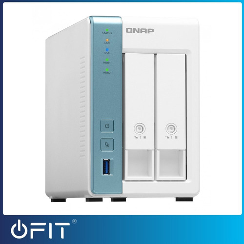 Imagen 2 de 7 de Almacenamiento Nas Storage 2 Bahías Qnap Ts-231k Quadcore