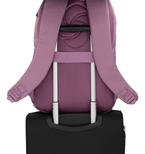 Mochila para laptop Samsonite Hammer, 16 polegadas, cor lavanda, roxo, design de tecido liso